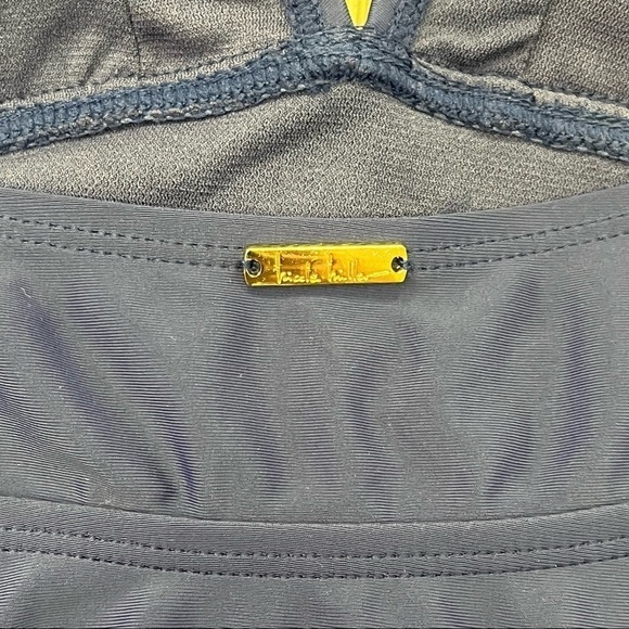 NICOLE Miller Blue Halter Swim Dress Small NWT One Piece Swimsuit - Picture 7 of 11